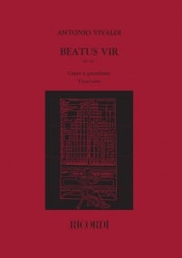 Vivaldi: Beatus Vir in C RV597 published by Ricordi - Vocal Score